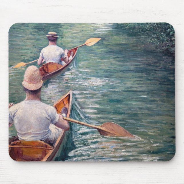 Gustave Caillebotte - Canoes på Yerres Musmatta (Framsidan)