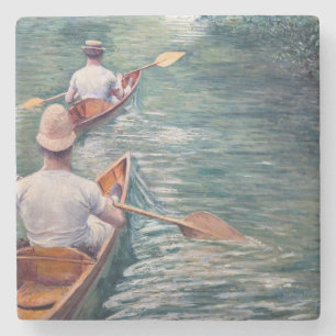 Gustave Caillebotte - Canoes på Yerres Stenunderlägg