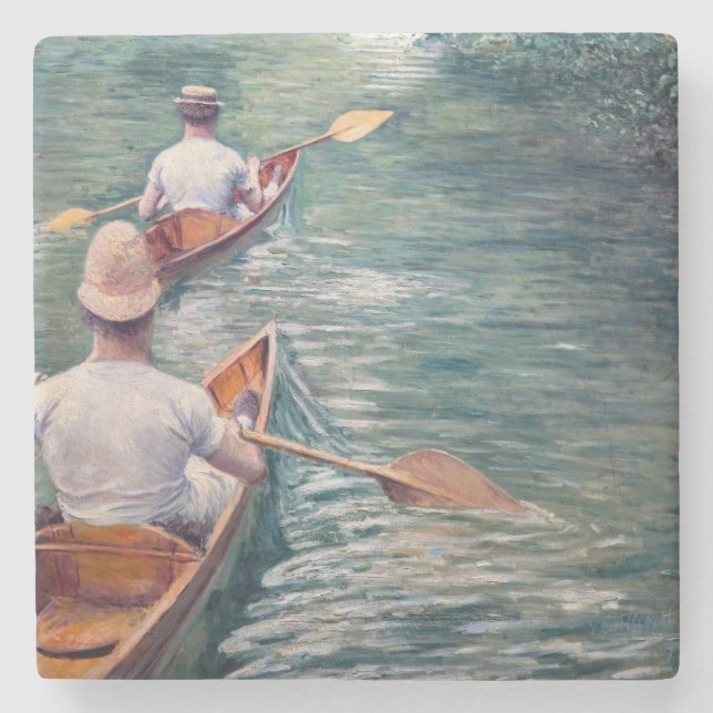 Gustave Caillebotte - Canoes på Yerres Stenunderlägg (Framsidan)
