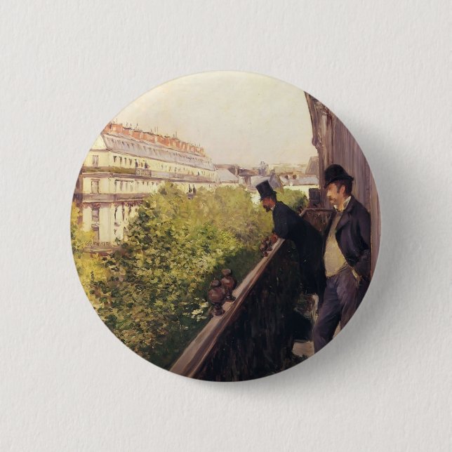 Gustave Caillebotte: En balkong, Boulevard Knapp (Framsida)