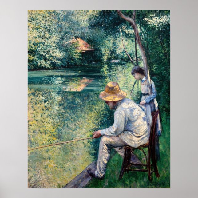 Gustave Caillebotte - Fiske Poster (Framsidan)