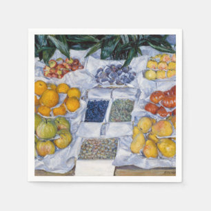 Gustave Caillebotte - Frukt som visas på ett ställ Pappersservett
