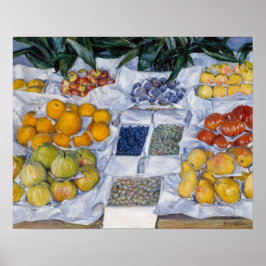 Gustave Caillebotte - Frukt visad på en ställning Poster