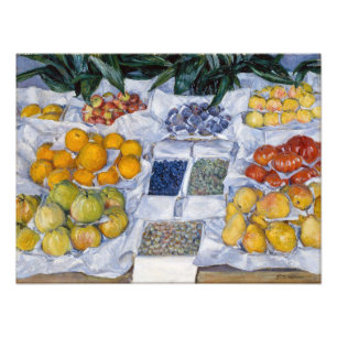 Gustave Caillebotte - Frukt visad på en stånd Fototryck