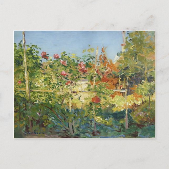 Gustave Caillebotte-Garten i Trouville Vykort (Framsida)