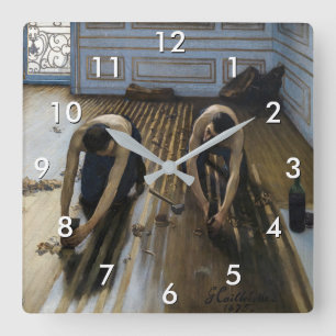 Gustave Caillebotte - Golv Scrapers Fyrkantig Klocka