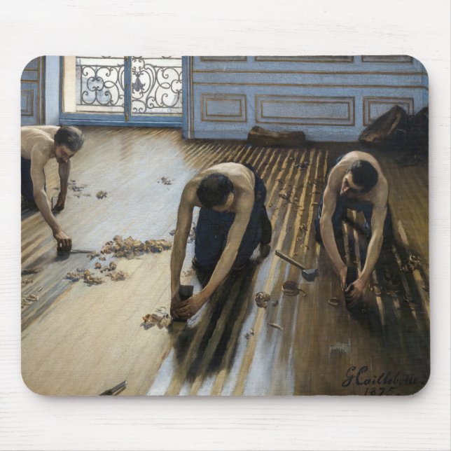Gustave Caillebotte - Golv Scrapers Musmatta (Framsidan)