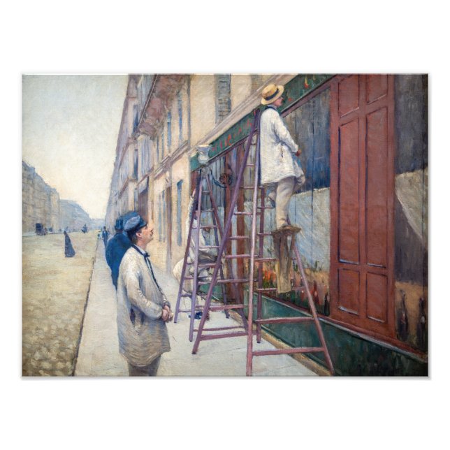 Gustave Caillebotte - House Painters Fototryck (Framsidan)
