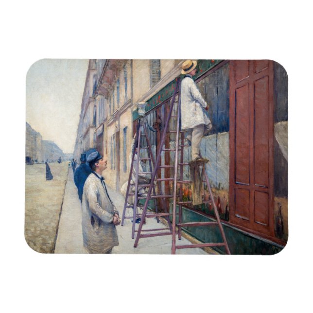 Gustave Caillebotte - House Painters Magnet (Horisontell)