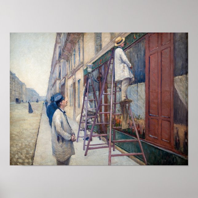 Gustave Caillebotte - House Painters Poster (Framsidan)