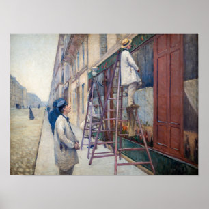 Gustave Caillebotte - Husmålarna Poster