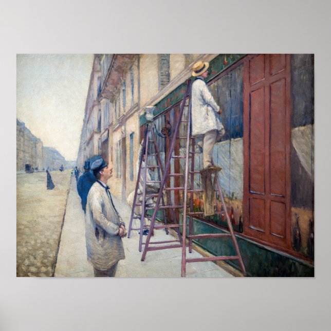 Gustave Caillebotte - Husmålarna Poster (Framsidan)