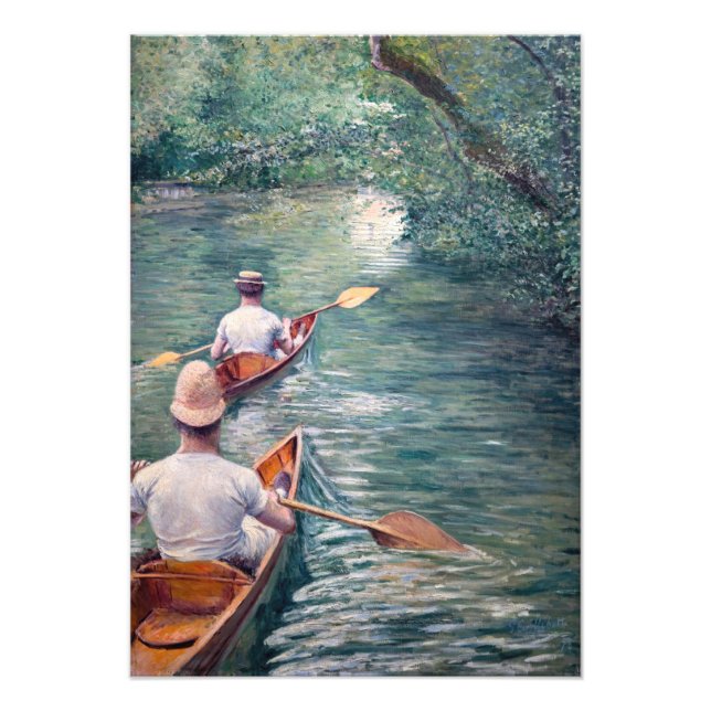 Gustave Caillebotte - Kanoter på Yerres Fototryck (Framsidan)