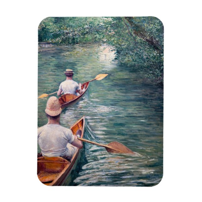 Gustave Caillebotte - Kanoter på Yerres Magnet (Vertikal)