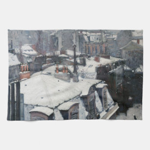 Gustave Caillebotte - Kåpor i Snö Kökshandduk