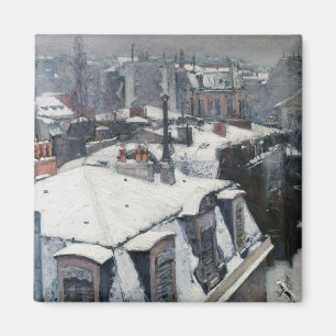 Gustave Caillebotte - Kåpor i Snö Magnet