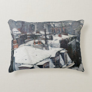 Gustave Caillebotte - Kåpor i Snö Prydnadskudde