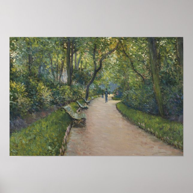 Gustave Caillebotte - Le Parc Monceau Poster (Framsidan)