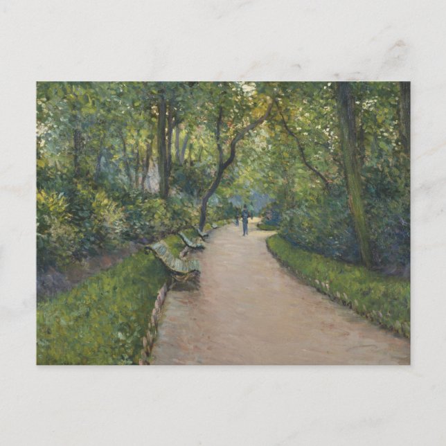 Gustave Caillebotte - Le Parc Monceau Vykort (Framsida)