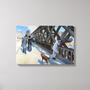 Gustave Caillebotte - Le Pont de l'Europe Canvastryck