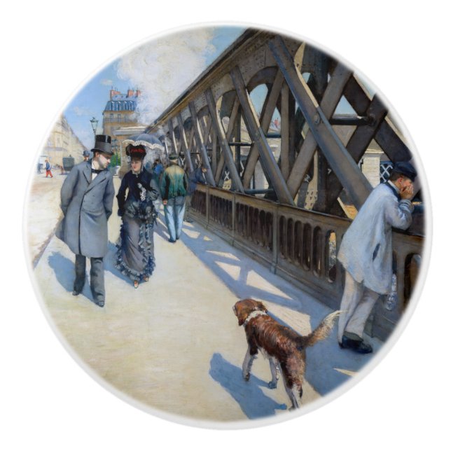 Gustave Caillebotte - Le Pont de l'Europe Knopp (Framsidan)