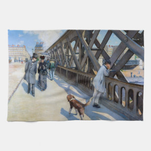 Gustave Caillebotte - Le Pont de l'Europe Kökshandduk