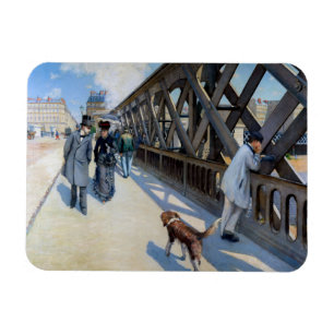 Gustave Caillebotte - Le Pont de l'Europe Magnet