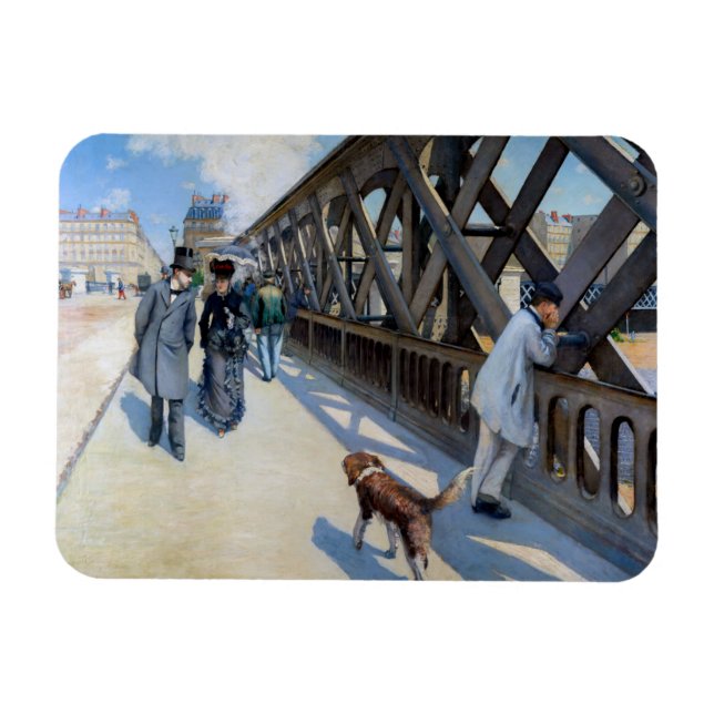 Gustave Caillebotte - Le Pont de l'Europe Magnet (Horisontell)
