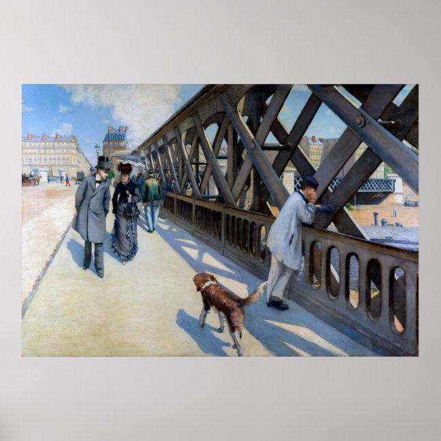 Gustave Caillebotte - Le Pont de l'Europe Poster (Framsidan)
