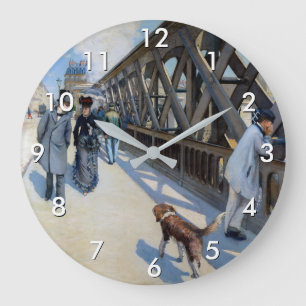 Gustave Caillebotte - Le Pont de l'Europe Stor Klocka