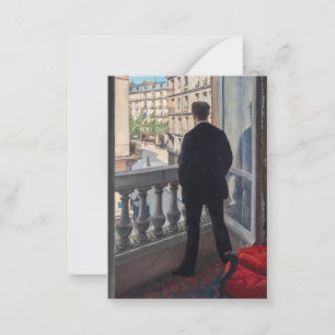 Gustave Caillebotte - Man i fönstret Anteckningskort
