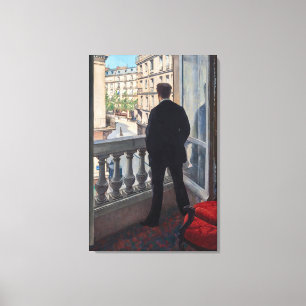 Gustave Caillebotte - Man i fönstret Canvastryck