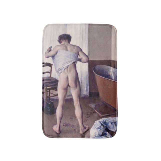 Gustave Caillebotte - Man vid sitt bad Badrumsmatta (Framsidan (Vertikal))