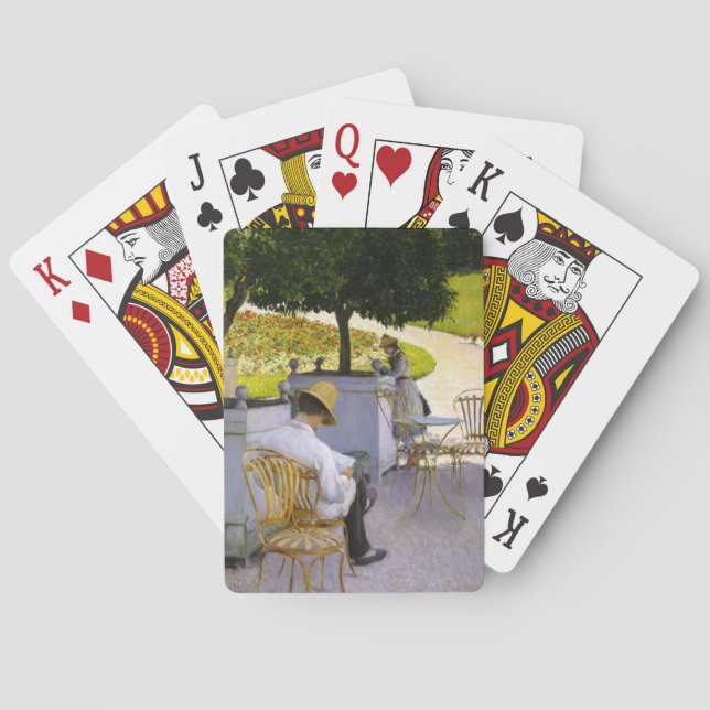 Gustave Caillebotte - Orangen Träd Casinokort (Baksidan)