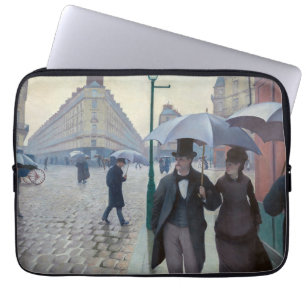 Gustave Caillebotte - Paris Street, Rainy Day Laptop Fodral