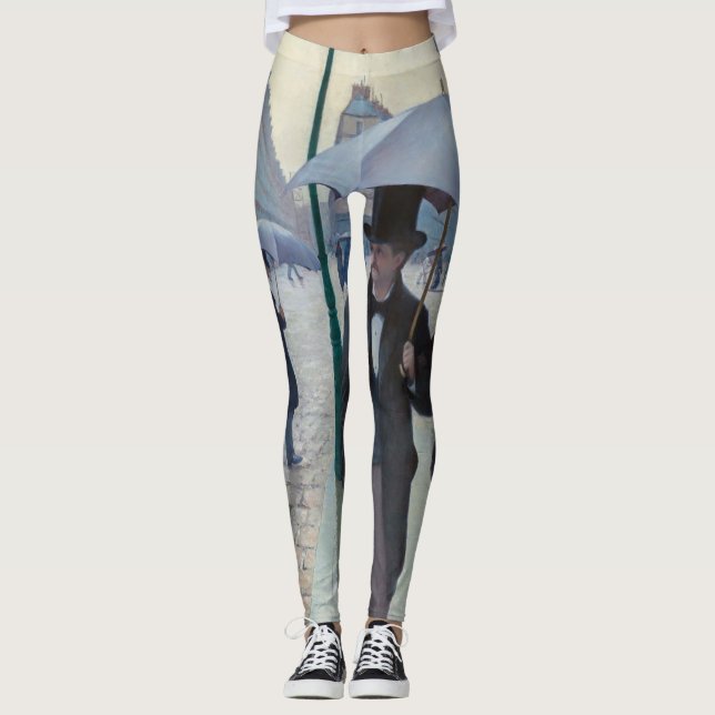 Gustave Caillebotte - Paris Street, Rainy Day Leggings (Framsida)