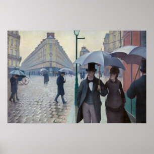 Gustave Caillebotte - Paris Street, Rainy Day Poster