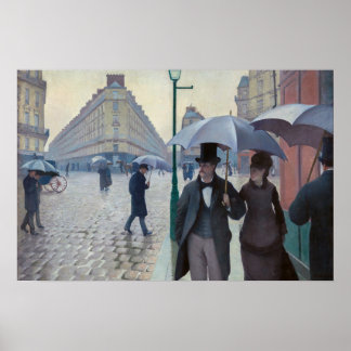 Gustave Caillebotte - Paris Street, Rainy Day Poster
