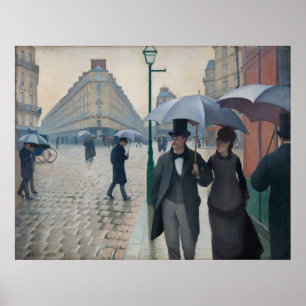 Gustave Caillebotte - Paris Street, Rainy Day Poster