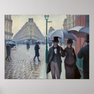 Gustave Caillebotte - Paris Street, Rainy Day Poster