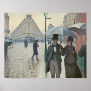 Gustave Caillebotte - Paris Street, Rainy Day Poster