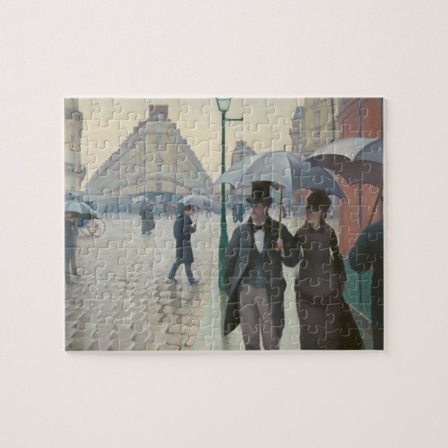 Gustave Caillebotte - Paris Street, Rainy Day Pussel (Horisontell)