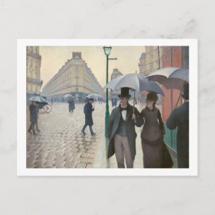 Gustave Caillebotte, Paris Street, Rainy Day Vykort