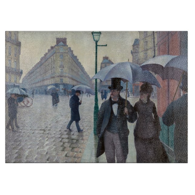 Gustave Caillebotte - Parisgatan; Regnig Dag (Framsidan)
