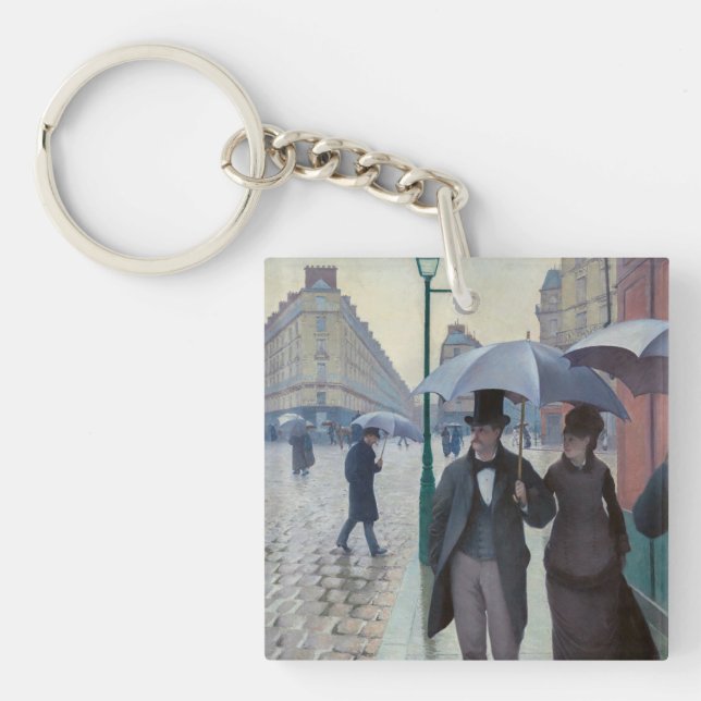 Gustave Caillebotte - Parisgatan; Regnig Dag (Framsidan)