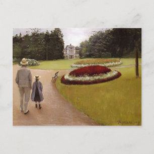 Gustave Caillebotte-Park på Caillebotte Egendom Vykort