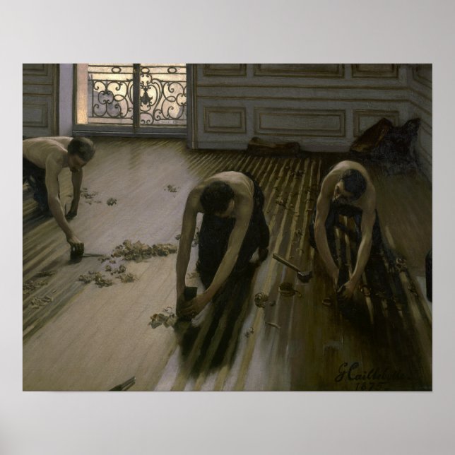 Gustave Caillebotte - Planers Golv Poster (Framsidan)