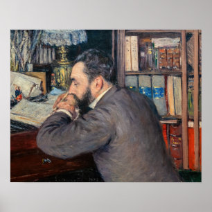 Gustave Caillebotte - Porträtt av Henri Cordier Poster