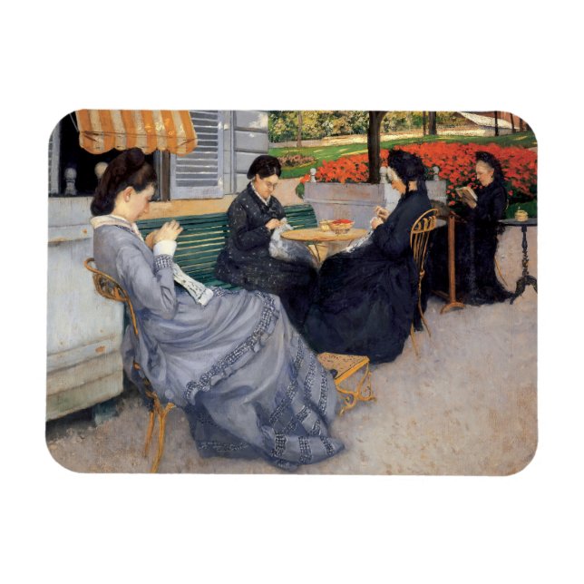 Gustave Caillebotte - Porträtt på landsbygden Magnet (Horisontell)