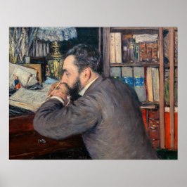 Gustave Caillebotte - Porträtt vid Henri Cordier Poster